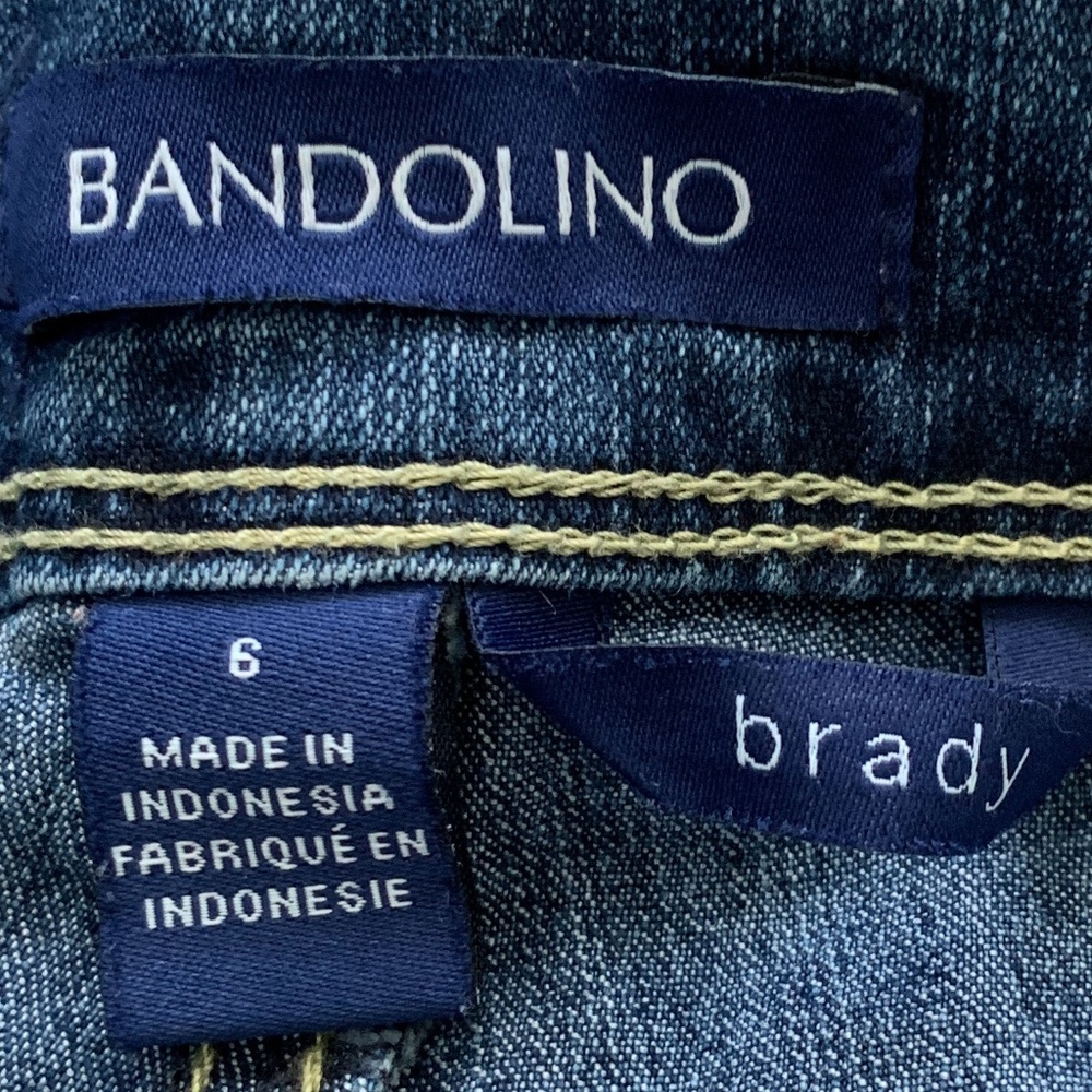 Bandolino Brady Blue Jean Bermuda Shorts-Size 6 - Picture 3 of 11